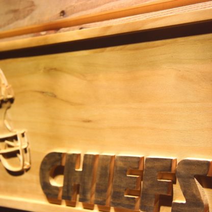 Kansas City Chiefs Helmet Wood Sign neon sign LED