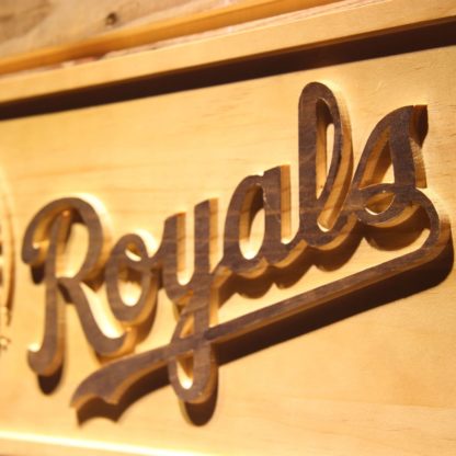 Kansas City Royals 40th Anniversary Logo Wood Sign - Legacy Edition neon sign LED