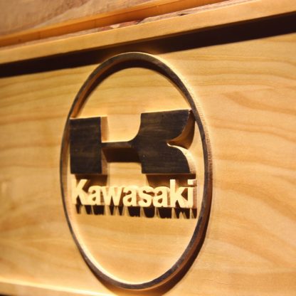 Kawasaki Wood Sign neon sign LED