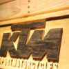 KTM Wood Sign