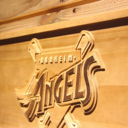 Los Angeles Angels of Anaheim 1997-2001 Home Plate Logo Wood Sign - Legacy Edition neon sign LED