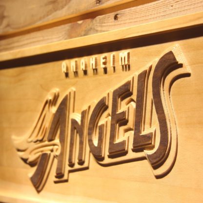 Los Angeles Angels of Anaheim 1997-2001 Logo Wood Sign - Legacy Edition neon sign LED