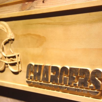 Los Angeles Chargers Helmet Wood Sign neon sign LED