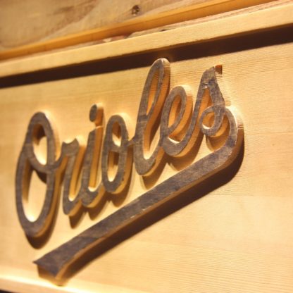 Baltimore Orioles 7 Wood Sign neon sign LED