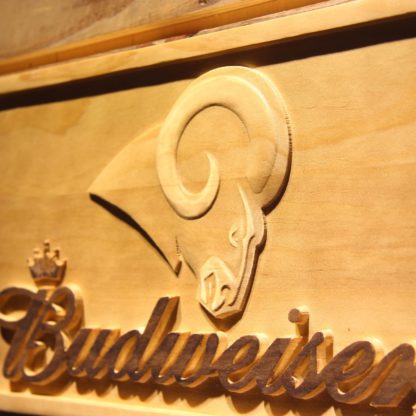 Los Angeles Rams Budweiser Wood Sign neon sign LED