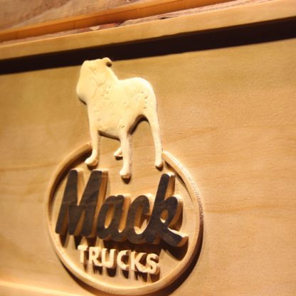 Mack Old Logo Wood Sign neon sign LED