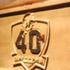 Miami Dolphins 40th Anniversary Logo Wood Sign - Legacy Edition