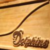 Miami Dolphins Split Wood Sign - Legacy Edition