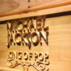 Michael Jackson King of Pop Text Wood Sign