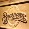 Milwaukee Brewers Wood Sign