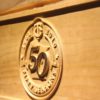 Minnesota Twins 50th Season Logo Wood Sign - Legacy Edition