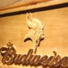 Minnesota Vikings Budweiser Wood Sign