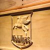 Mobilgas Old Shield Logo Wood Sign