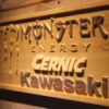 Monster Energy Cernic Kawasaki Wood Sign