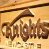 Newcastle Knights Wood Sign