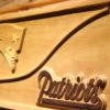 New England Patriots Split Wood Sign