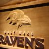 Baltimore Ravens 2 Wood Sign