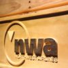 Northwest Airlines Wood Sign