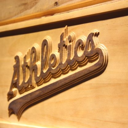 Oakland Athletics 2008-2010 Logo Wood Sign - Legacy Edition neon sign LED