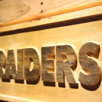 Oakland Raiders Text Wood Sign neon sign LED
