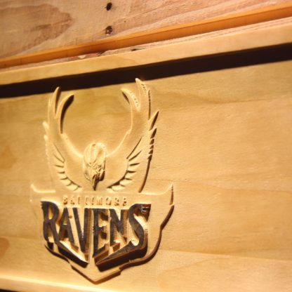 Baltimore Ravens 1996-1998 Logo Wood Sign - Legacy Edition neon sign LED