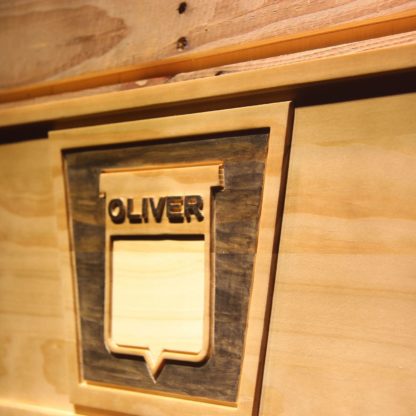 Oliver Old Logo Wood Sign neon sign LED