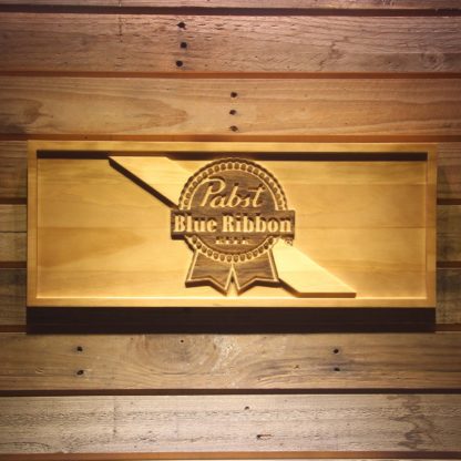 Pabst Blue Ribbon Wood Sign neon sign LED