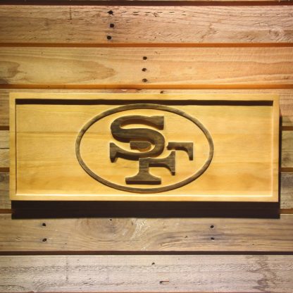 San Francisco 49ers 1968-1995 Logo Wood Sign - Legacy Edition neon sign LED