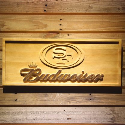 San Francisco 49ers Budweiser Wood Sign neon sign LED