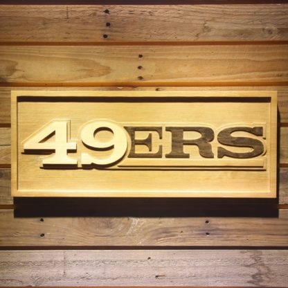 San Francisco 49ers Text Wood Sign neon sign LED