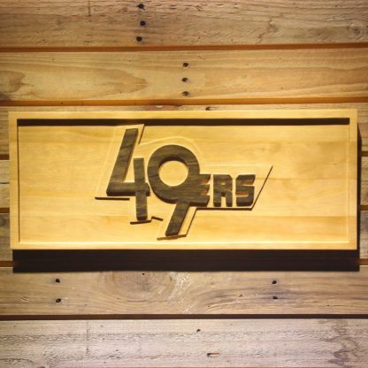 San Francisco 49ers Unused 1991 Logo Wood Sign - Legacy Edition neon sign LED