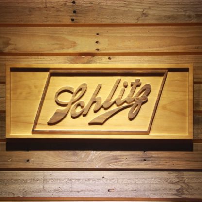 Schlitz Wood Sign neon sign LED