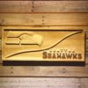 Seattle Seahawks Split Wood Sign