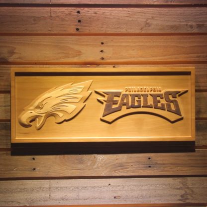 Philadelphia Eagles 2 Wood Sign neon sign LED