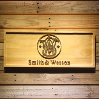 Smith & Wesson Wood Sign neon sign LED