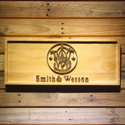 Smith & Wesson Wood Sign neon sign LED