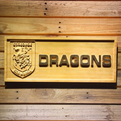 St. George Illawarra Dragons Wood Sign neon sign LED