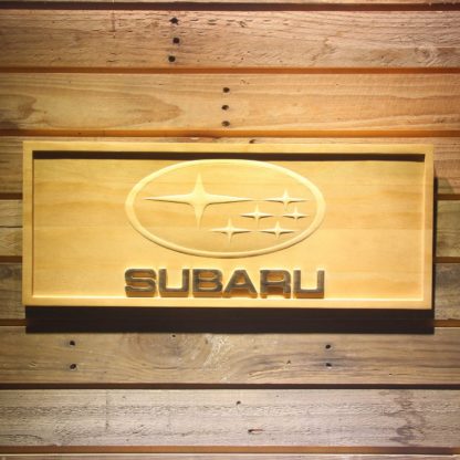Subaru Wood Sign neon sign LED