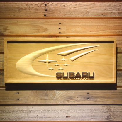 Subaru World Rally Team Wood Sign neon sign LED