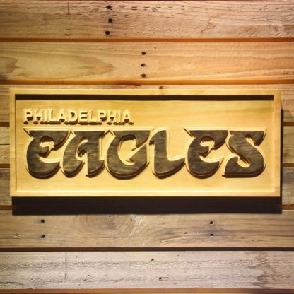 Philadelphia Eagles 1973-1995 Wood Sign - Legacy Edition neon sign LED