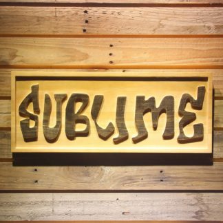 Sublime Wood Sign neon sign LED