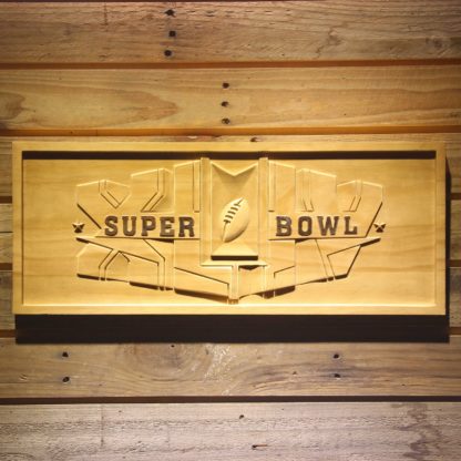 Super Bowl XLIV Wood Sign neon sign LED