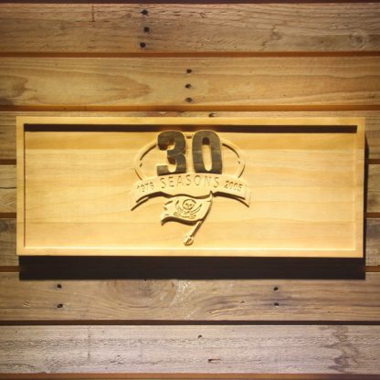 Tampa Bay Buccaneers 30th Anniversary Logo Wood Sign - Legacy Edition neon sign LED