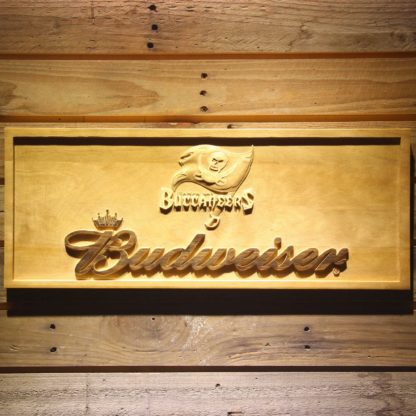 Tampa Bay Buccaneers Budweiser Wood Sign neon sign LED