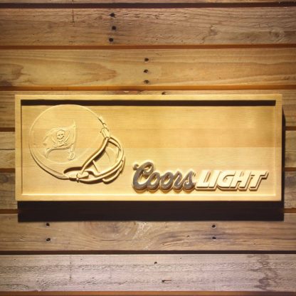 Tampa Bay Buccaneers Coors Light Helmet Wood Sign neon sign LED