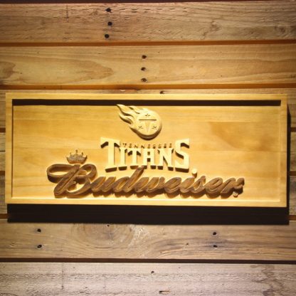 Tennessee Titans Budweiser Wood Sign neon sign LED