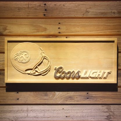 Tennessee Titans Coors Light Helmet Wood Sign neon sign LED