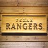 Texas Rangers Text Wood Sign