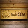Texas Rangers Wood Sign