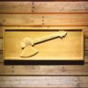 The Axe Bass Wood Sign